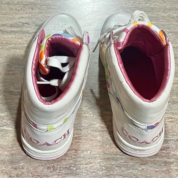 Coach Norra monogram C multicolored high top sneakers - Picture 2 of 16